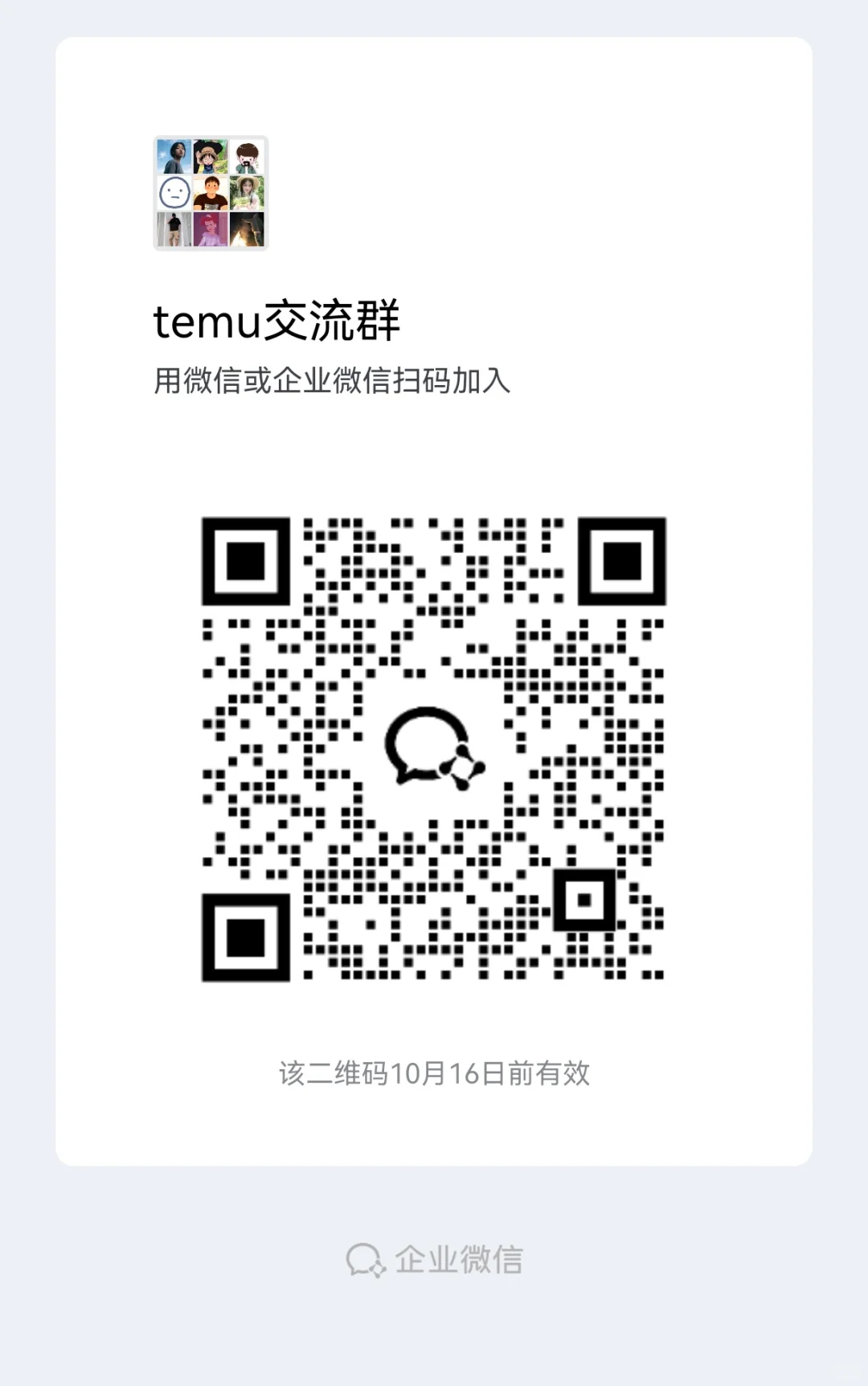 temu交流群