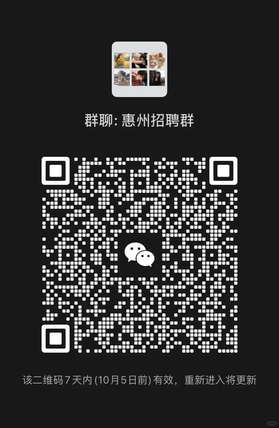 惠州招聘群