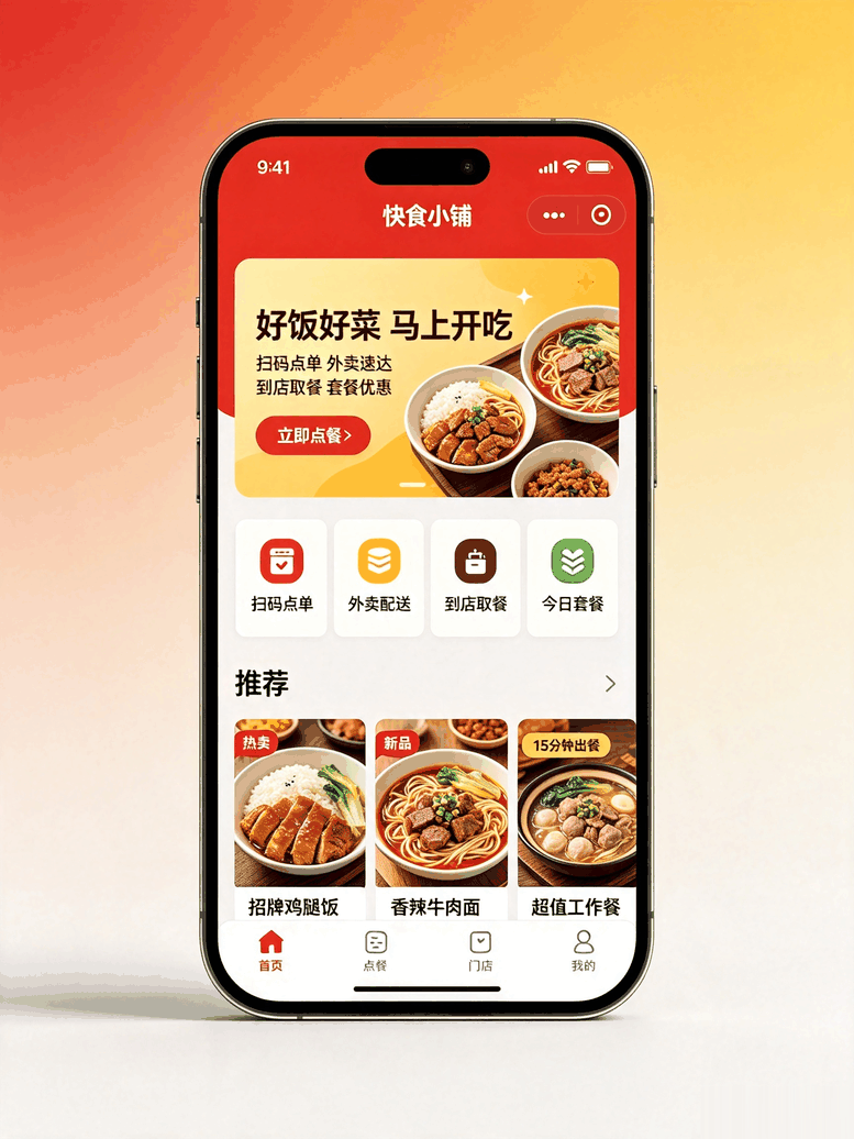 快餐小吃小程序