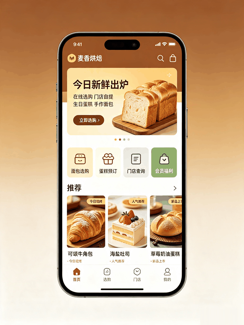 烘焙面包行业小程序