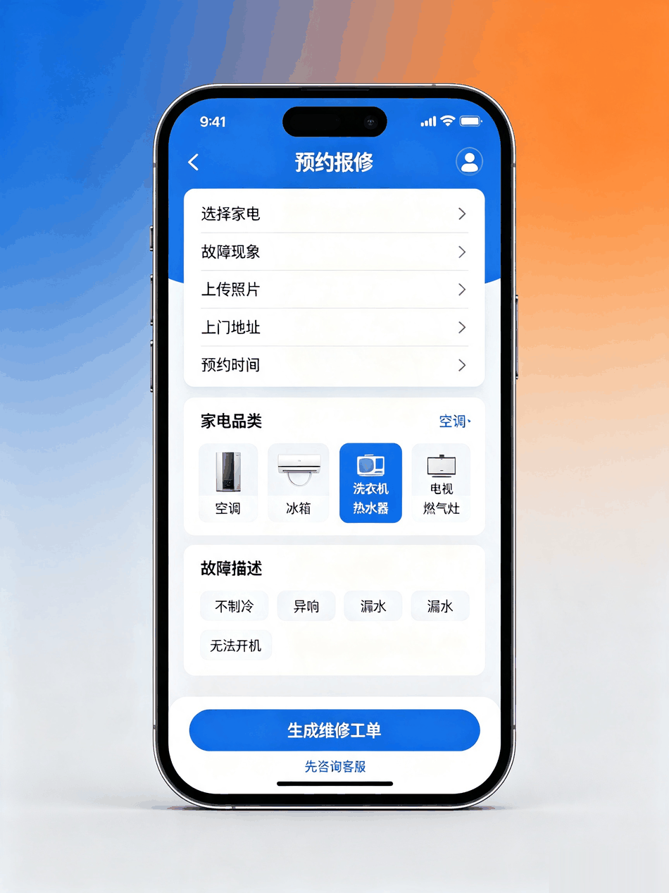 家电维修小程序