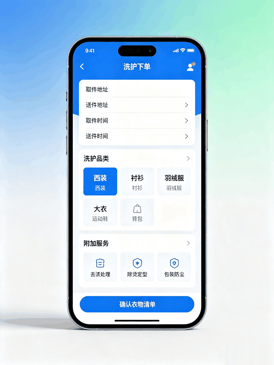洗衣洗护小程序